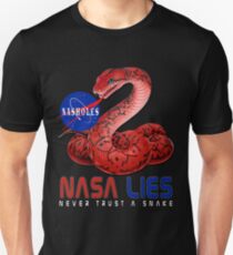 NASA Lies - Never Trust a Snake Unisex T-Shirt