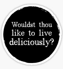 Live Deliciously Sticker