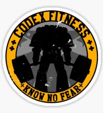 Know No Fear (large badge) Sticker