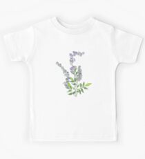 Purple Tiny Flowers Kids Tee