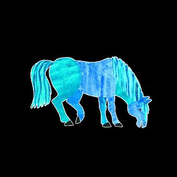 blue horse blue horse | Art Print