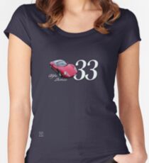 1967 Alfa Romeo Stradale 33 - Art on Wheels Women's Fitted Scoop T-Shirt
