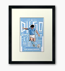diego armando maradona Framed Print