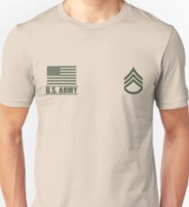 Staff Sergeant Infantry US Army Desert by Mision Militar ™ Unisex T-Shirt