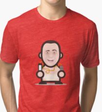 BERLUSCONI ICON SET - MR. POMPETTA Tri-blend T-Shirt