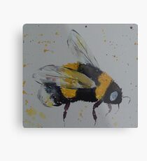 Bumble bee in flight Metal Print
