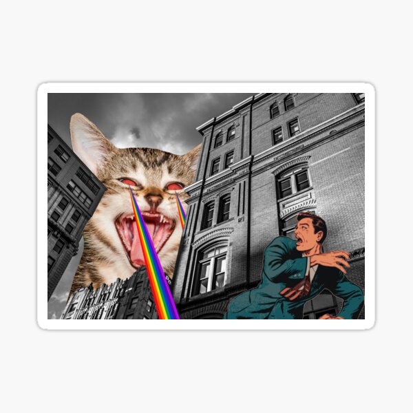 THE CAT STRIKES BACK Sticker