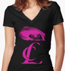 HELLO BI+CHES Women's Fitted V-Neck T-Shirt