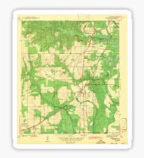 USGS TOPO Map Alabama AL Theodore 305446 1943 Sticker