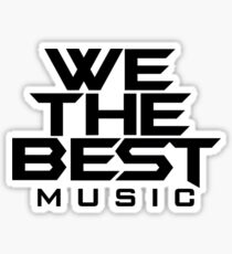 We The Best Music Logo Sticker