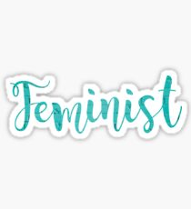 Feminist Blue Brick Sticker