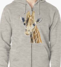 Giraffe Zipped Hoodie