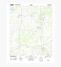 USGS TOPO Map Alabama AL Newbern 20110913 TM Photographic Print