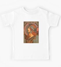 Savonnerie de Bagnolet by Alphonse Mucha (Reproduction) Kids T-Shirt