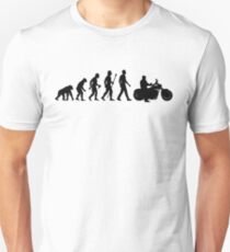 Evolution of Man Motorcycle Unisex T-Shirt