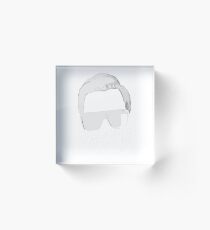 MAKJ White Acrylic Block
