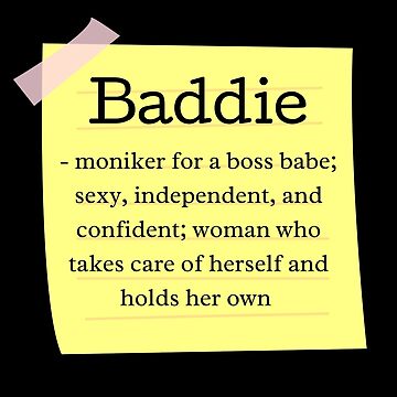 Baddie Definition Die Cut Sticker