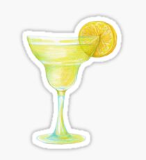 Beaker with lemon Sticker