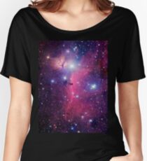 Lila Galaxie Loose Fit T-Shirt
