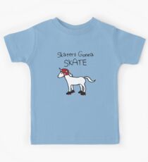 Skaters Gonna Skate (Unicorn Roller Derby) Kids T-Shirt