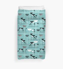 Modern Jazz - Blue Green #80c6c6 Duvet Cover