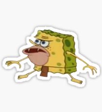 Caveman Spongebob Meme Sticker