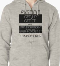 FÜNFTE HARMONY LYRICS # 3 - Das ist mein Mädchen Hoodie mit Reißverschluss