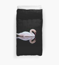 Swan at Sundown Duvet Cover