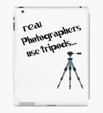 photographers use tripods iPad Case/Skin