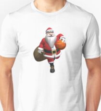 Santa Claus Basketball Player Unisex T-Shirt