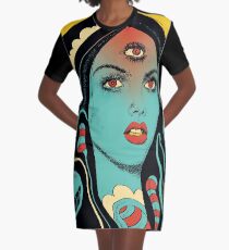 Diviniation Graphic T-Shirt Dress