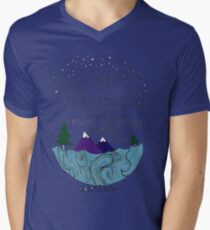 Einstein: Nature Men's V-Neck T-Shirt