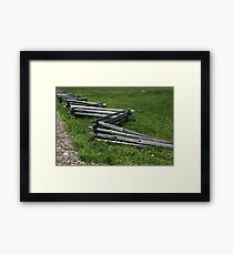 Fence River Raisin Battlefield Framed Print