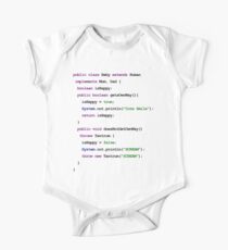Java Code New Baby - implements Mum, Dad One Piece - Short Sleeve
