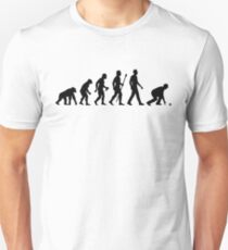 Funny Lawn Bowls Evolution Of Man Unisex T-Shirt