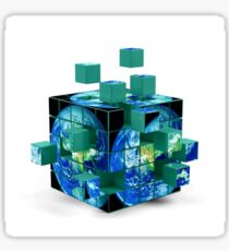 Cubes Of Earth Sticker