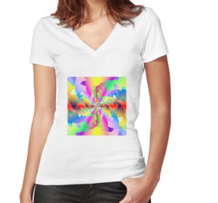 Women's Fitted V-Neck T-Shirt