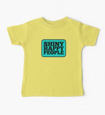 Strahlende fröhliche Leute Baby T-Shirt