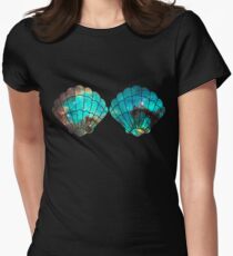 Green Galaxy Mermaid Women's Fitted T-Shirt