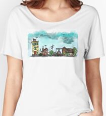 Urban Sketching Doodle 01 Women's Relaxed Fit T-Shirt