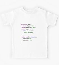 Java Code New Baby - Fill Nappy Kids Tee