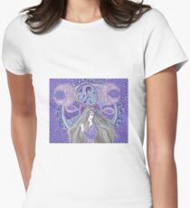 Celtic moon Goddess Women's Fitted T-Shirt
