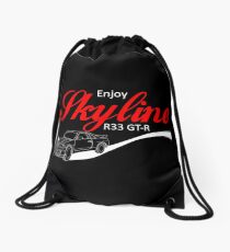 Enjoy Skyline R33 GT-R Drawstring Bag