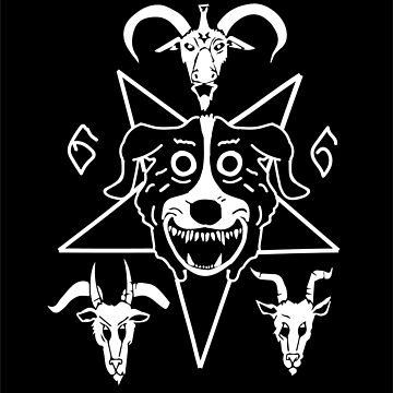 Mr Pickles Pentagram Sticker 