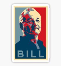 Bill Murray, Obama Hope Poster Sticker