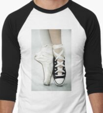 Converse / Pointe Shoe Men's Baseball ¾ T-Shirt