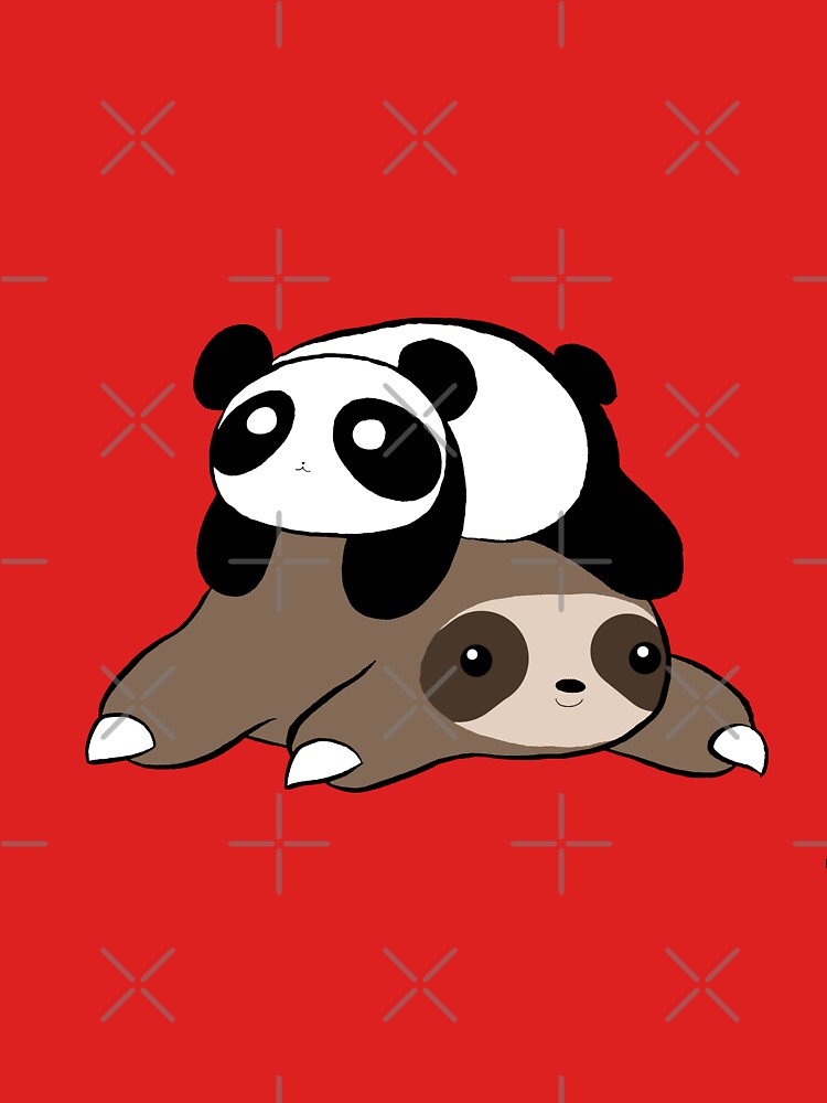 Sloth and Panda by SaradaBoru