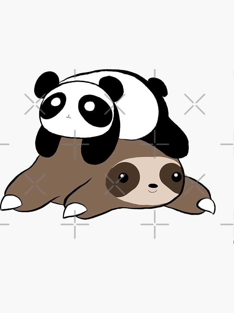 Sloth and Panda by SaradaBoru