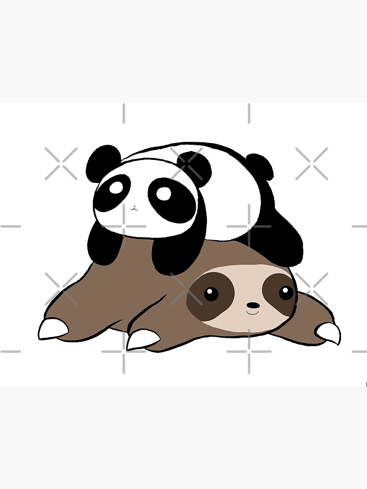 Sloth and Panda by SaradaBoru