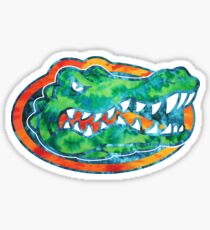 Florida Gator Head Tie Dye Sticker